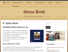 Tablet Screenshot of edition-bruehl.koellner-home.de